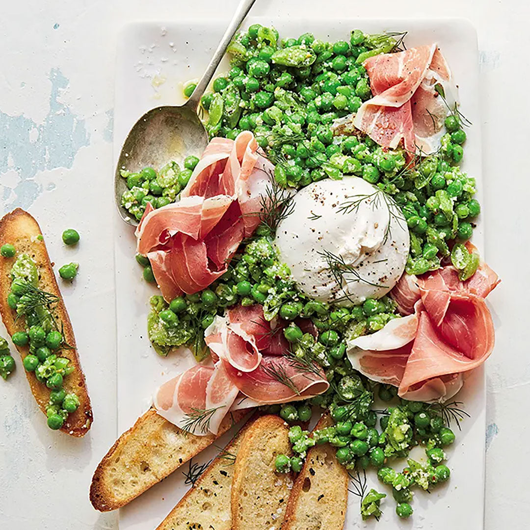 Double Pea, Prosciutto and Burrata Platter – vomFASS Ghirardelli Square