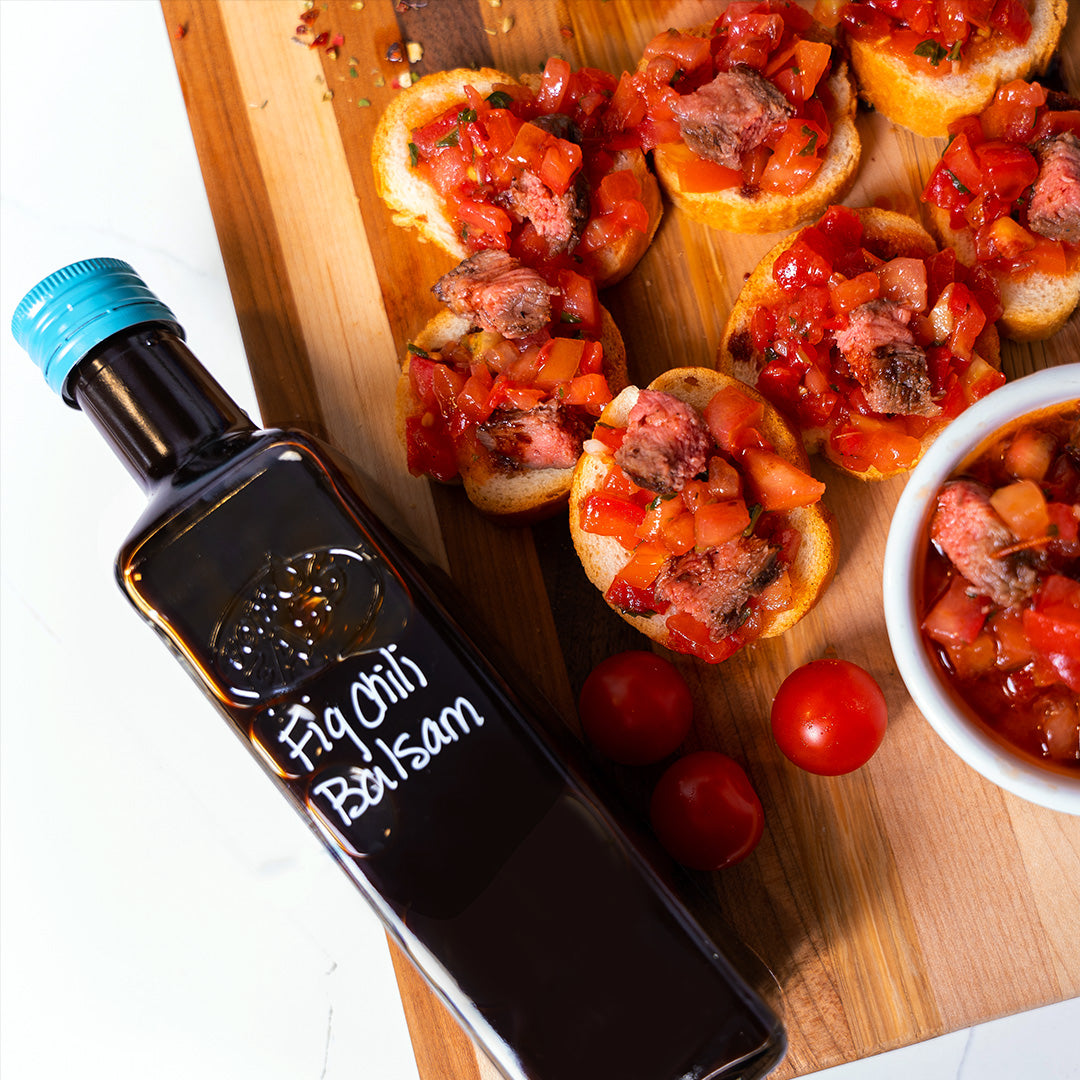 Kansas City Strip Steak Bruschetta – vomFASS Ghirardelli Square