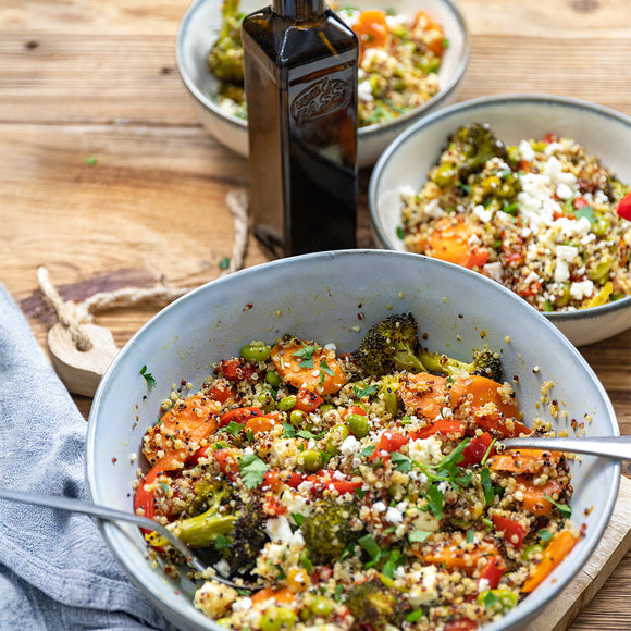 Roasted Veggies Quinoa Bowl