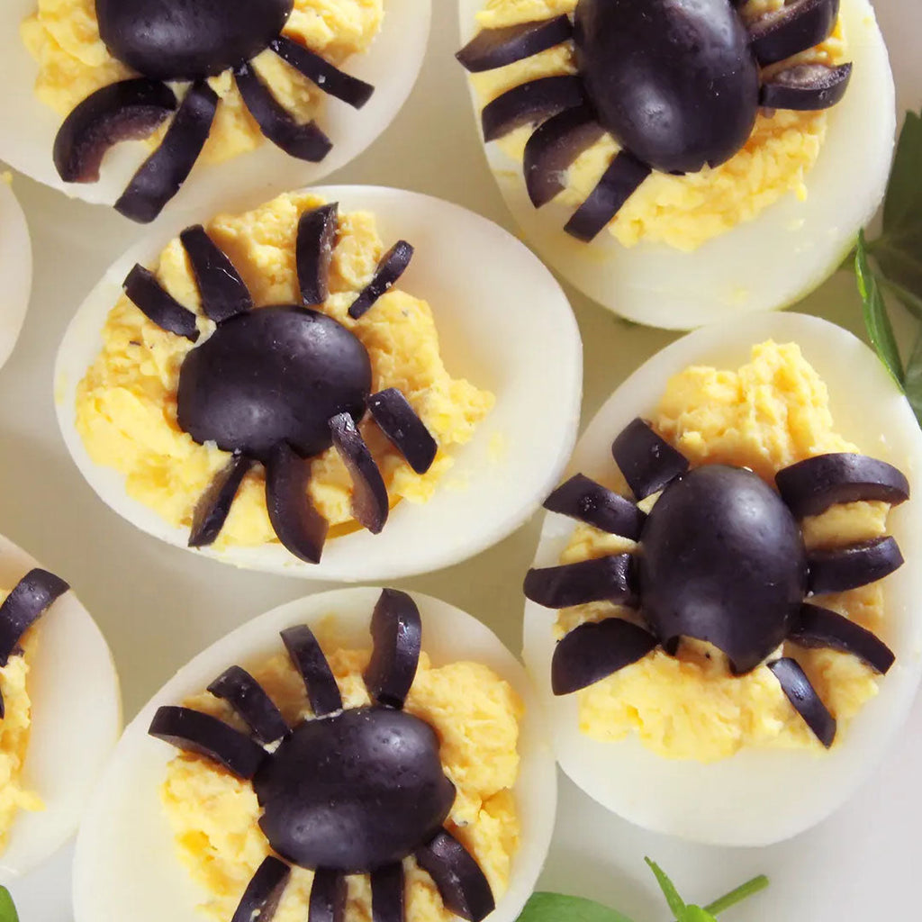"Spooky Spider" Smoky or Spicy Deviled Eggs