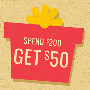 Gift Card Sale! Spend $200, Get $50